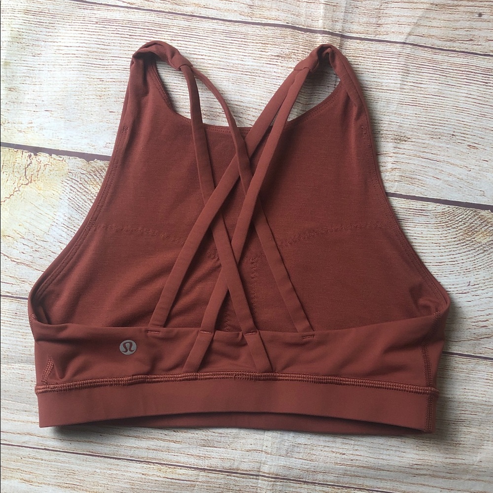 Lululemon Energy Bra *High NeckRustic Clay 🧡 - Picture 2 of 4